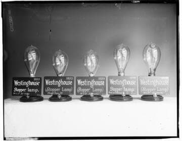 Westinghouse stopper lamps from 1893