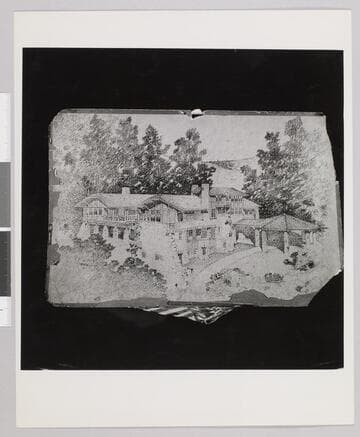 Wolf House, architect's drawing