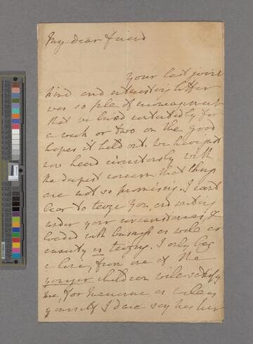 Hannah More. Letter to Marianne (Sykes) Thornton