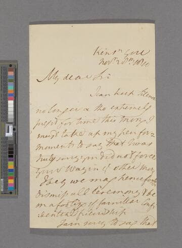 William Wilberforce. Letter to Colin Macaulay