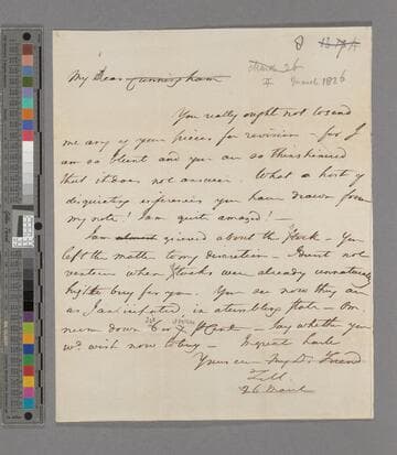 Zachary Macaulay. Letter to John William Cunningham