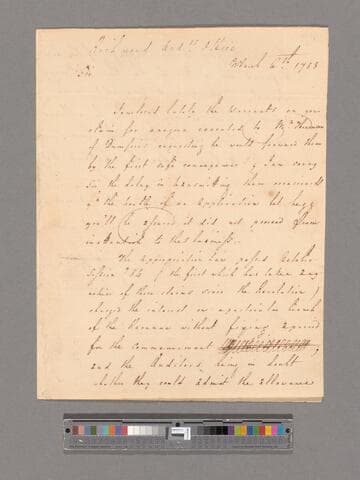 Letter from John Pendleton, Richmond, to George Washington