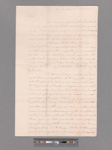 Letter from George Washington, headquarters Valley Forge, to Stephen Chambers