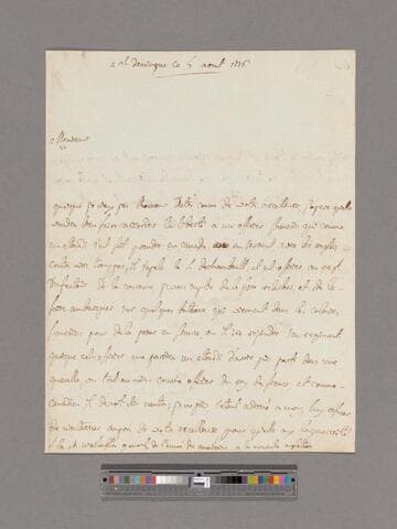 Letter from Comte d'Ennery, St. Domingo, to George Washington