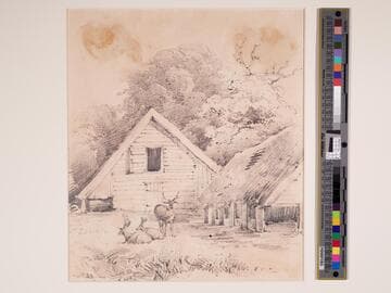 Deer Park with Buildings