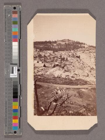 Camp near Summit Tunnel - Mt. King in the distance