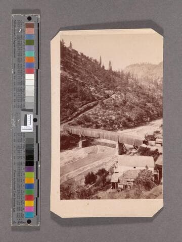 American River Bridge. Railroad around Cape Horn, 1400 feet