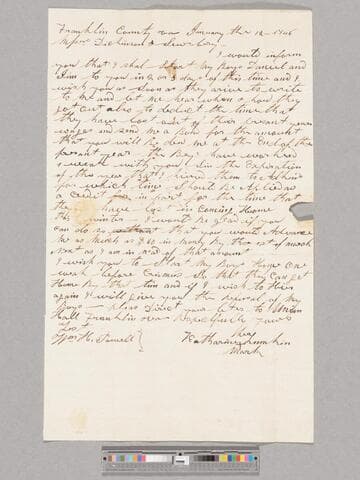 Letter regarding hiring Daniel and Jim by Katherine Lumkin