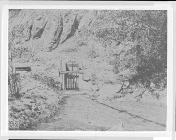 The grizzly and intake gate at an unknown hydro plant