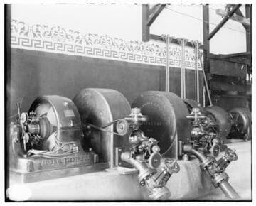 The interior of Ontario #1 Hydro Plant