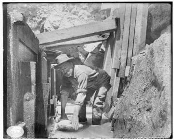 Tunnel construction on Mill Creek #3 Hydro Plant line