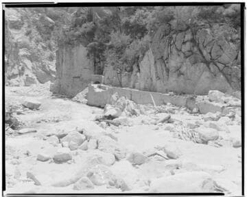 Santa Ana River #1 Powerhouse - Storm Damage (of March 2nd) at SAR 1