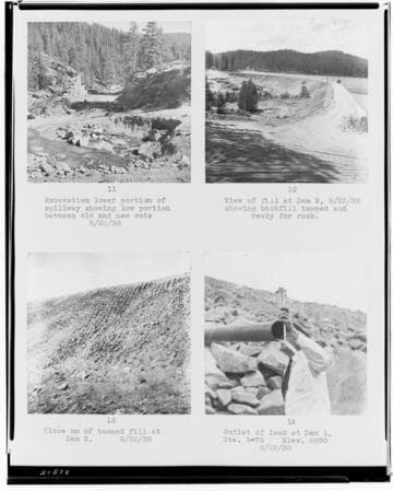 Big Creek, Huntington Lake Dams - Copy of report on Huntington Lake Dams by H. W. Dennis