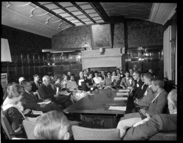 Meeting honoring several young people