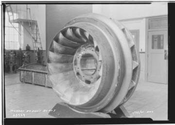 Big Creek Powerhouse #3 - Runner in service for Unit 3