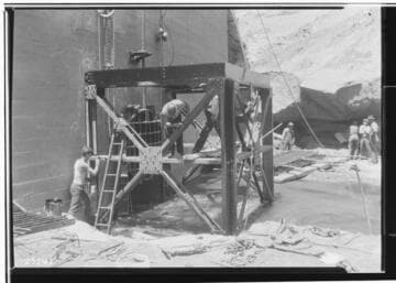 Big Creek #2 Installation of trash rack at sluice gate Dam #5