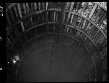 Big Creek - Mammoth Pool - Looking down into surge shaft