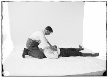 A1.7 - "Safety First" - Artificial respiration, second position on back  [First