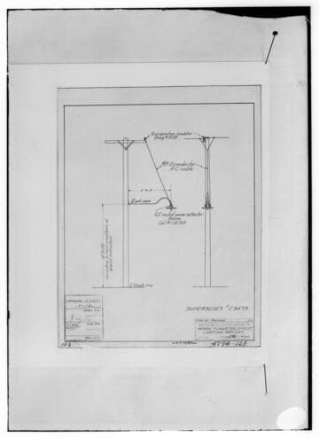 C1.1 - Charts miscellaneous - A drawing of the series tungsten street lighting bracket on page OH