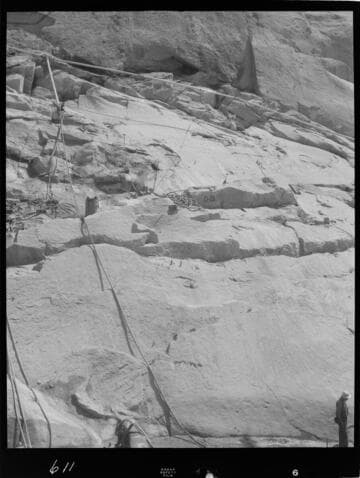 Big Creek - Mammoth Pool - Grouting operation on east abutment of cutoff trench