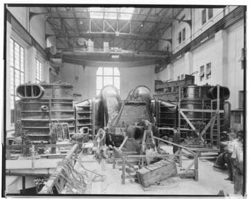 Long Beach Steam Station, Plant #3 - Installing Turbo