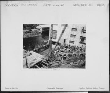 Big Creek PH #2 - Construction progress