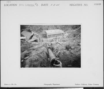 Big Creek PH#2 - Laying pipe for Unit #4