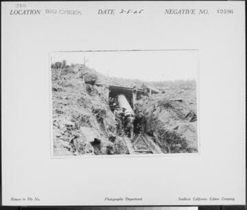 Big Creek PH#2 - Laying pipe for Unit #4