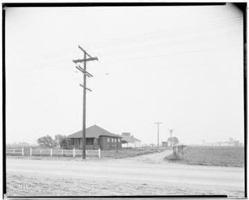 Scene of fatal accident at Bellflower