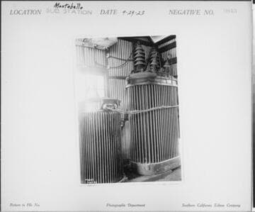 Montebello substation - Interior