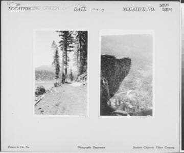 Big Creek Scenery - Reconnoissance of reservoir sites on middle fork San Joaquin River