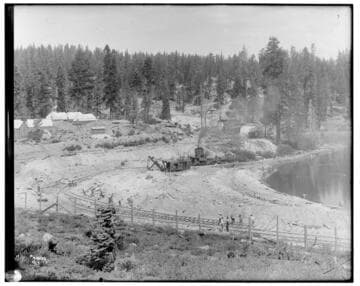 Big Creek Huntington Lake Dams - Gravel storage
