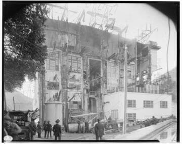 Eagle Rock Substation after fire