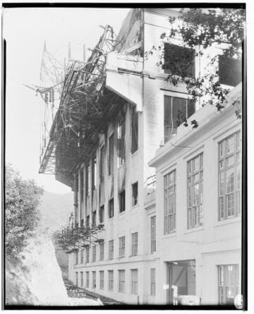 Eagle Rock Substation after fire