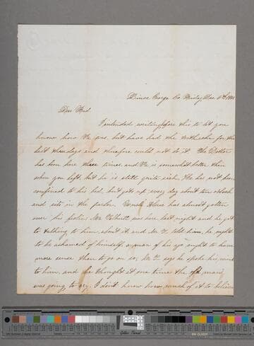 Bowie, Agnes Woods McGregor.  Letter to Roderick Mortimer McGregor