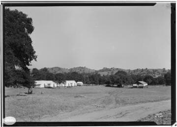 Kern River No. 3 - Tower Construction - General View of Raymaker's Camp #5  KR3