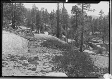 Big Creek, Florence Lake Dam - Proposed location for new road