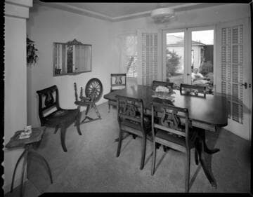 Ornate furniture in a home