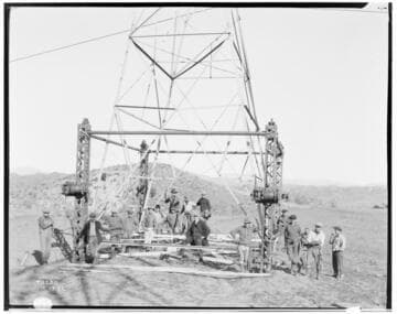 Big Creek Transmission Line - Raising Towers for 220kV transmission