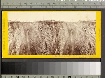 10. Bloomer Cut, birdseye view, 63 feet deep, 800 long