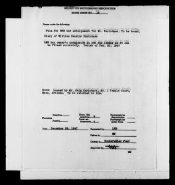 Autobiography of William Decatur Kartchner [microform]: approximately 1881