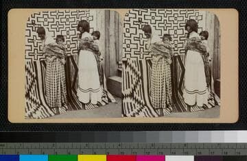 Hualapai Indian women carrying babies