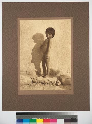 Hopi child, Hano, First Mesa, Arizona