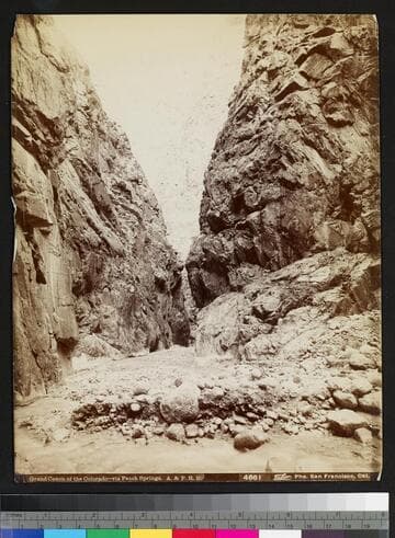 Grand Canon of the Colorado - via Peach Springs. A. & P.R.R