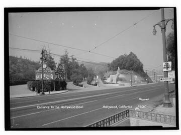 Entrance to the Hollywood Bowl, Hollywood, California