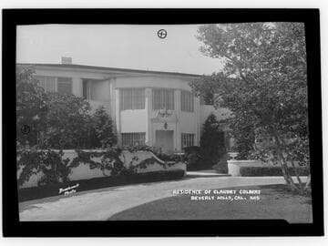 Residence of Claudet [i.e. Claudette] Colbert, Beverly Hills, Cal