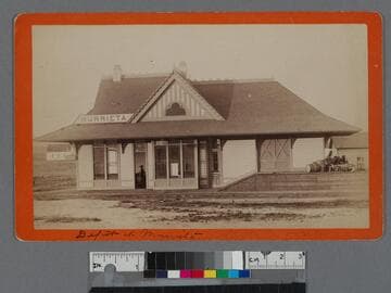 Depot at Murrieta, Santa Fe route