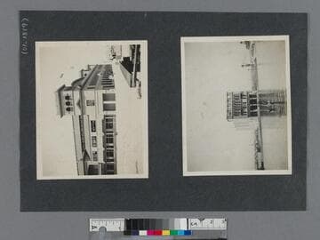 Venice Bathing Pavilion and swimmers in Venice Lagoon, Venice, California