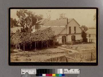 Hotel garden, San Gabriel, California