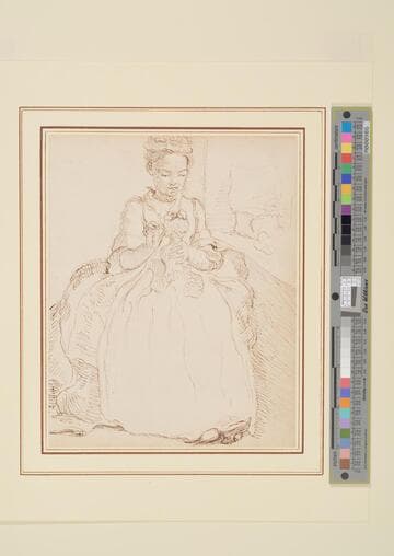 Girl Dressing a Doll